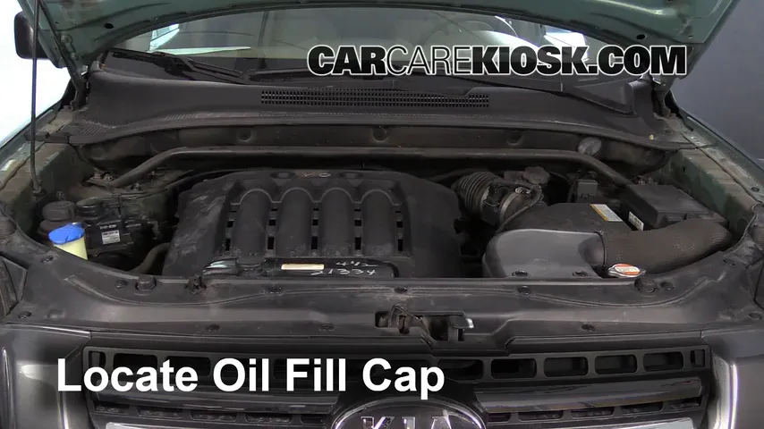 2007 Kia Sportage LX 2.7L V6 Aceite Agregar aceite